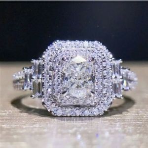 Emerald-cut Double HALO Engagement Ring